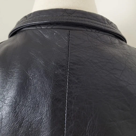 Vintage genuine leather motorcycle jacket iconic authentic 80s 90s fringe - Picture 7 of 16